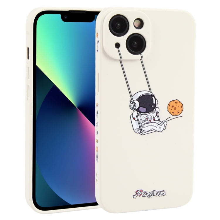 Astronaut Swinging Pattern TPU Phone Case, For iPhone 13 mini, For iPhone 12, For iPhone 12 Pro Max, For iPhone 12 Pro, For iPhone 12 mini, For iPhone 11 Pro Max, For iPhone 11, For iPhone 11 Pro