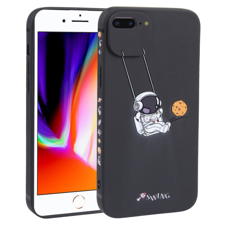 Astronaut Swinging Pattern TPU Phone Case, For iPhone XS / X, For iPhone XR, For iPhone XS Max, For iPhone 8 Plus / 7 Plus