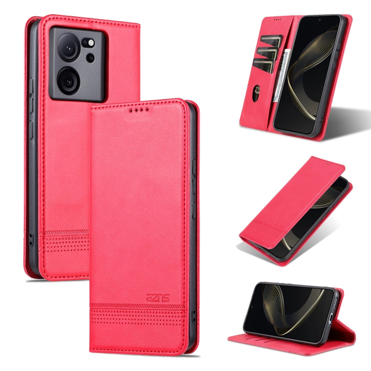 AZNS Magnetic Calf Texture Flip Leather Phone Case