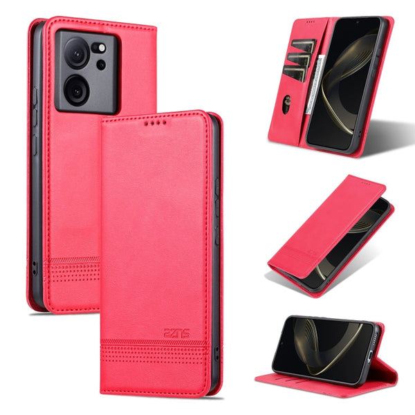AZNS Magnetic Calf Texture Flip Leather Phone Case