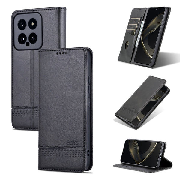 AZNS Magnetic Calf Texture Flip Leather Phone Case