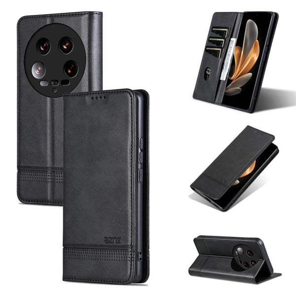 AZNS Magnetic Calf Texture Flip Leather Phone Case