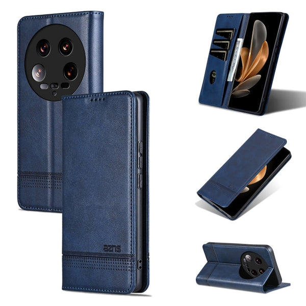 AZNS Magnetic Calf Texture Flip Leather Phone Case