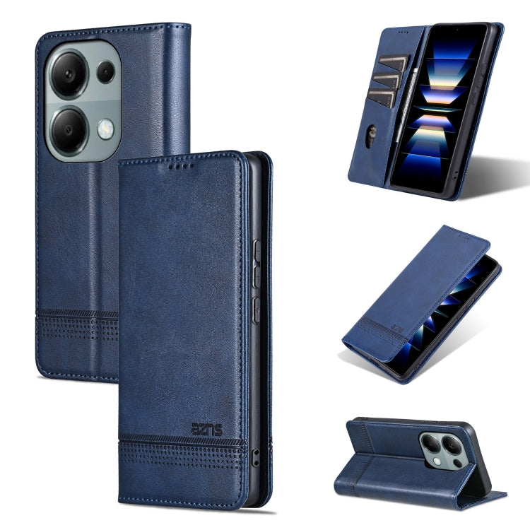 AZNS Magnetic Calf Texture Flip Leather Phone Case