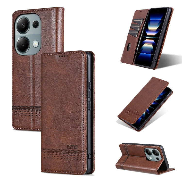 AZNS Magnetic Calf Texture Flip Leather Phone Case