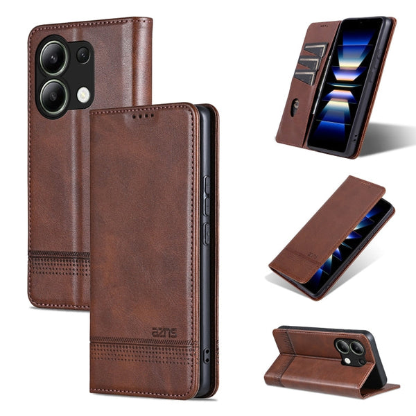 AZNS Magnetic Calf Texture Flip Leather Phone Case