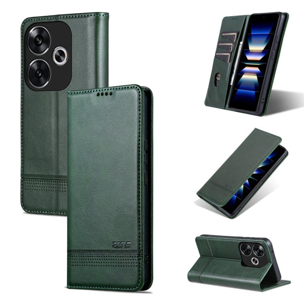 AZNS Magnetic Calf Texture Flip Leather Phone Case