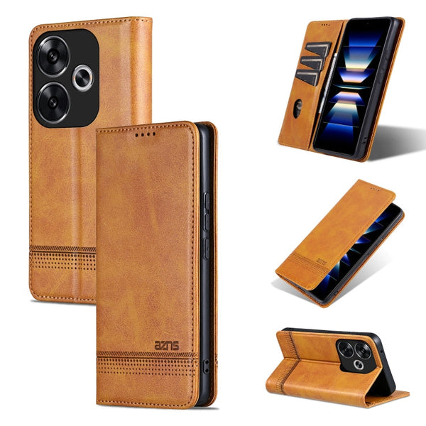 AZNS Magnetic Calf Texture Flip Leather Phone Case