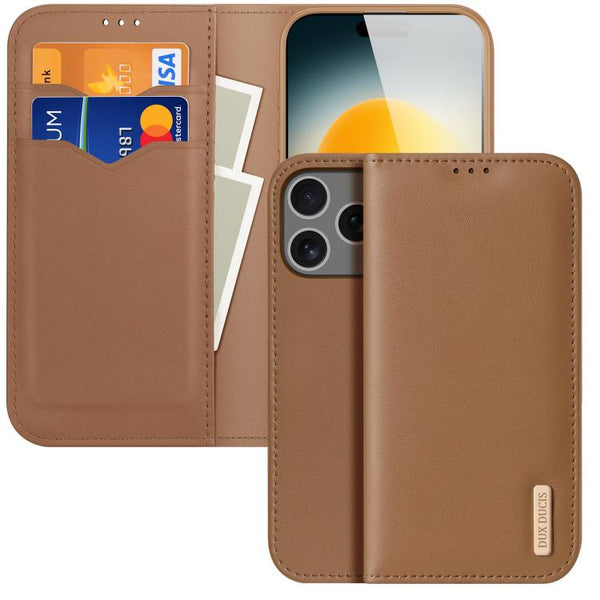 DUX DUCIS Hivo Series Cowhide + PU + TPU Flip Phone Case