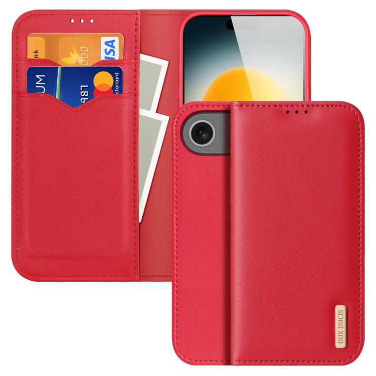DUX DUCIS Hivo Series Cowhide + PU + TPU Flip Phone Case