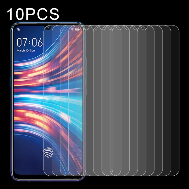 10 PCS Half-screen Transparent Tempered Glass Film