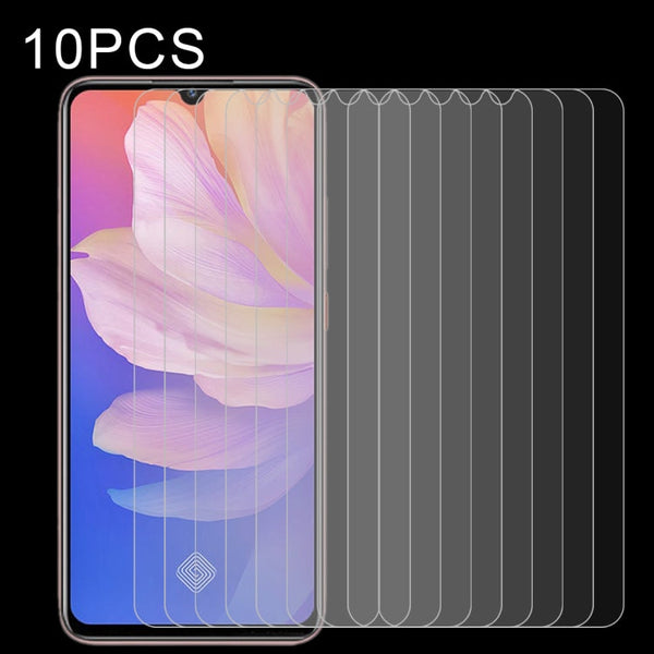 10 PCS Half-screen Transparent Tempered Glass Film