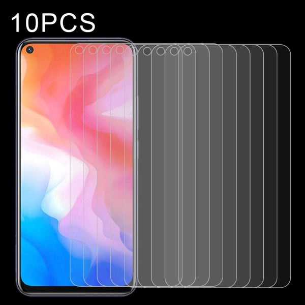 10 PCS Half-screen Transparent Tempered Glass Film