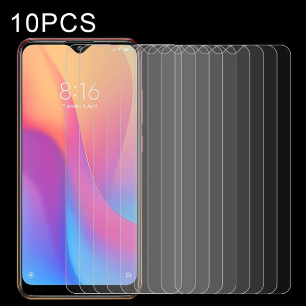 10 PCS Half-screen Transparent Tempered Glass Film