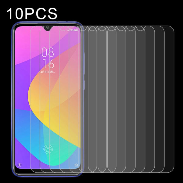 10 PCS Half-screen Transparent Tempered Glass Film