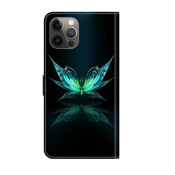 Crystal 3D Shockproof Protective Leather Phone Case