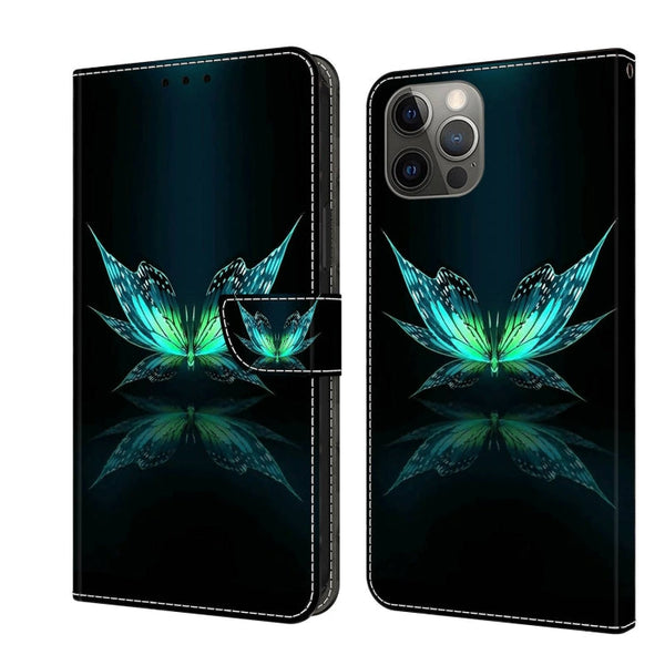 Crystal 3D Shockproof Protective Leather Phone Case