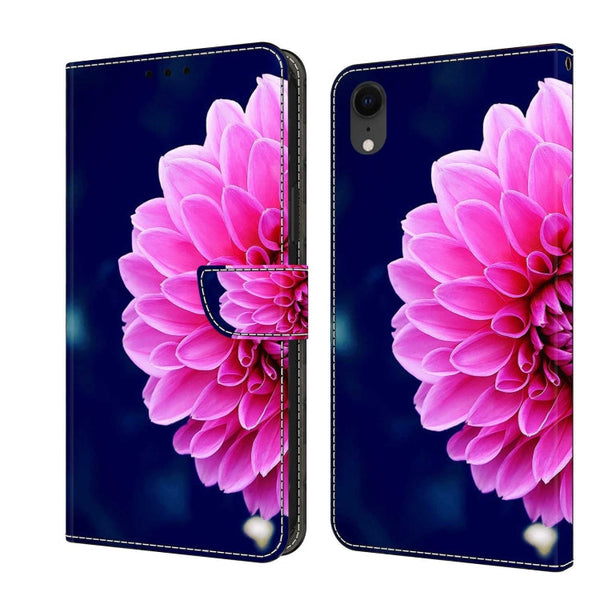 Crystal 3D Shockproof Protective Leather Phone Case