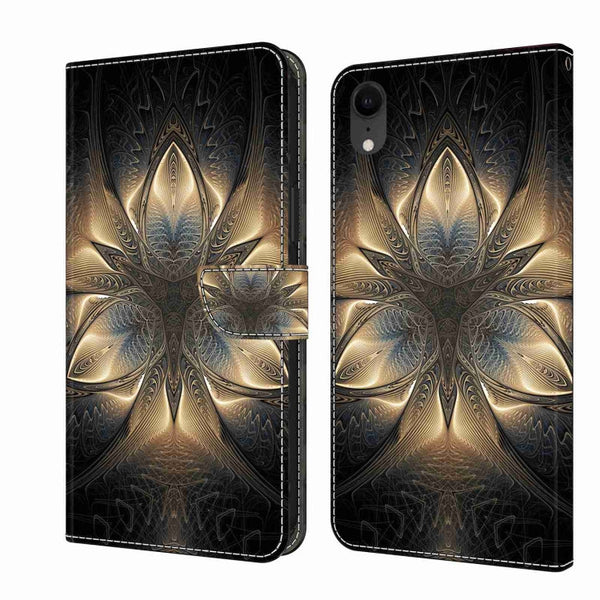 Crystal 3D Shockproof Protective Leather Phone Case