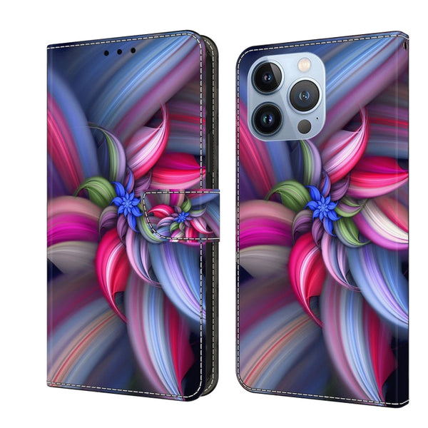 Crystal 3D Shockproof Protective Leather Phone Case