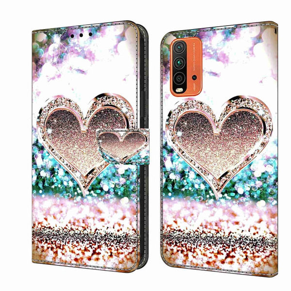 Crystal 3D Shockproof Protective Leather Phone Case
