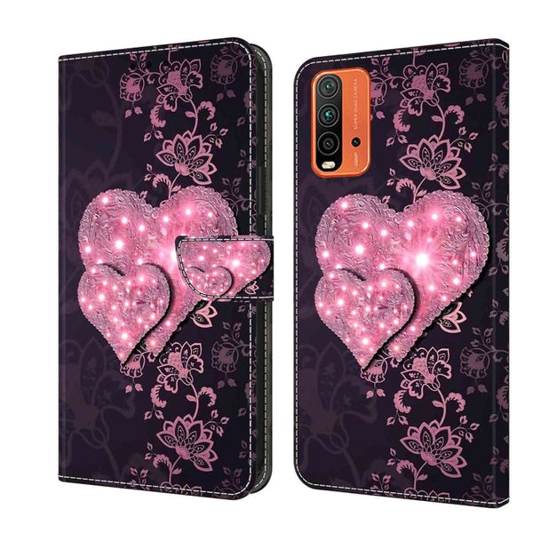 Crystal 3D Shockproof Protective Leather Phone Case