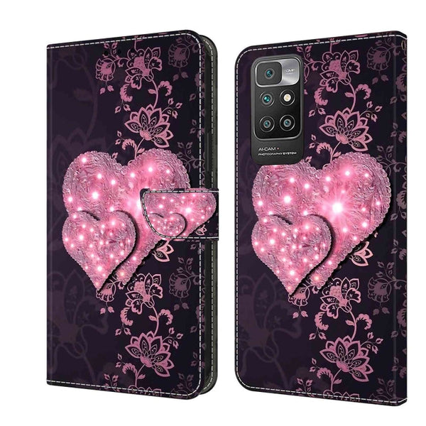 Crystal 3D Shockproof Protective Leather Phone Case