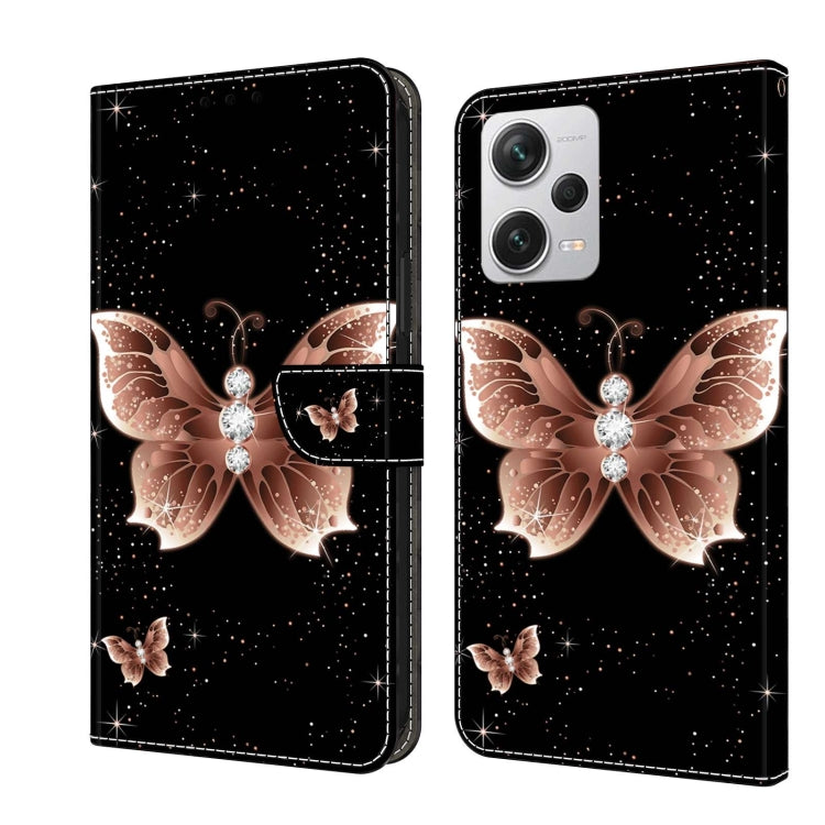 Crystal 3D Shockproof Protective Leather Phone Case