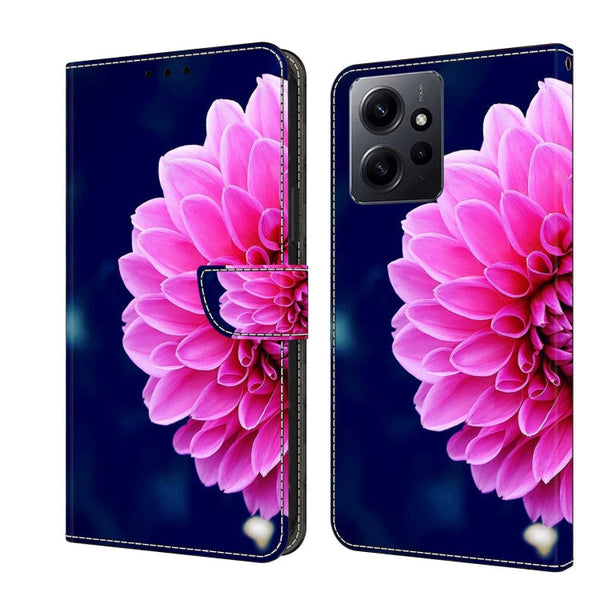 Crystal 3D Shockproof Protective Leather Phone Case