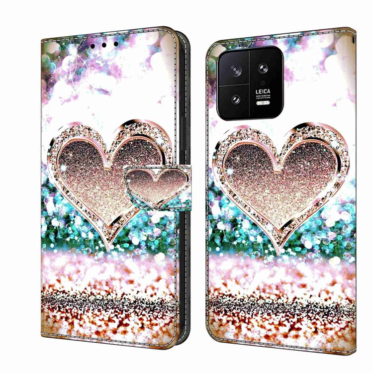 Crystal 3D Shockproof Protective Leather Phone Case