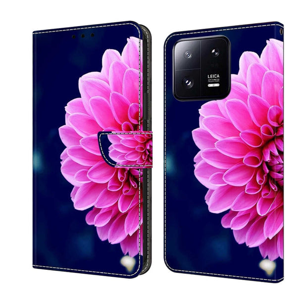 Crystal 3D Shockproof Protective Leather Phone Case