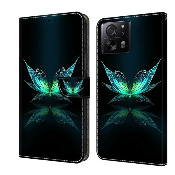 Crystal 3D Shockproof Protective Leather Phone Case