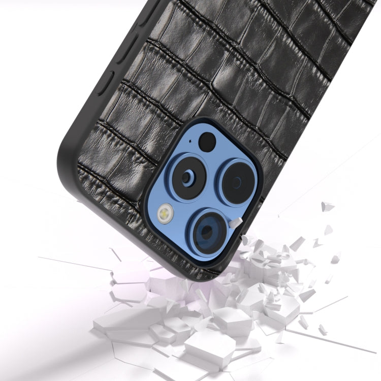ABEEL Crocodile Texture Genuine Leather Phone Case