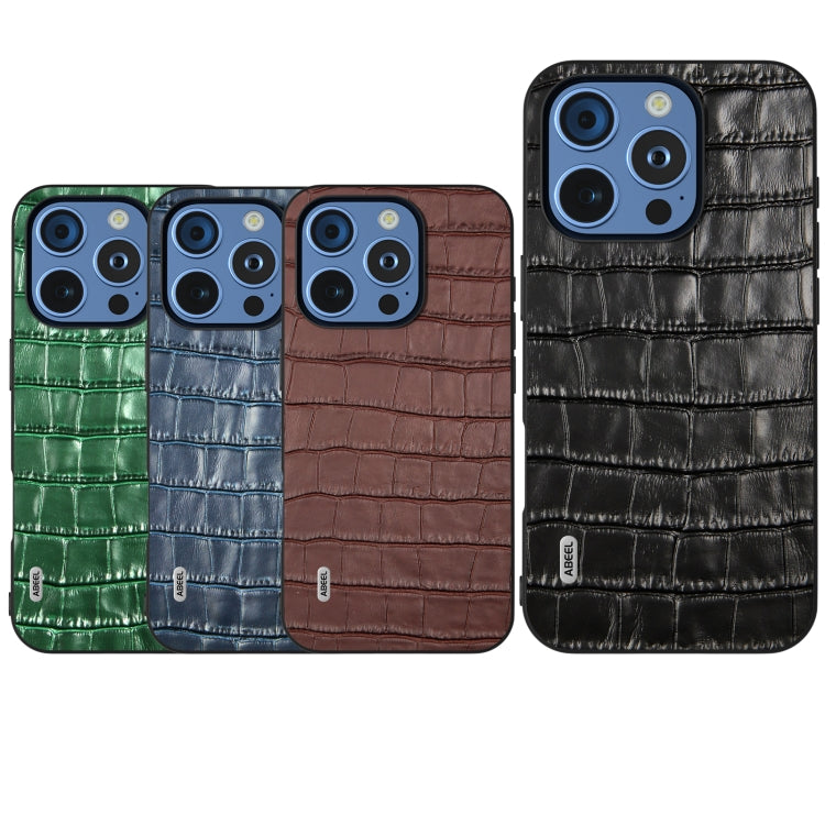 ABEEL Crocodile Texture Genuine Leather Phone Case