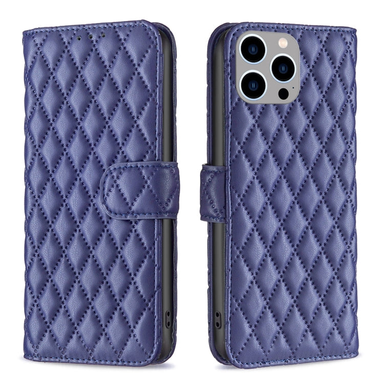 Diamond Lattice Wallet Flip Leather Phone Case
