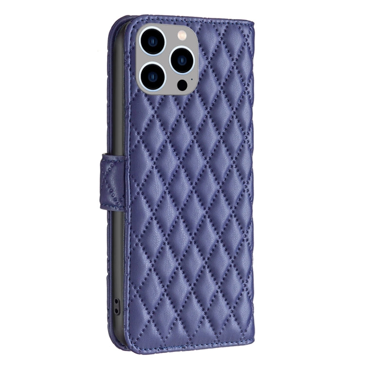 Diamond Lattice Wallet Flip Leather Phone Case