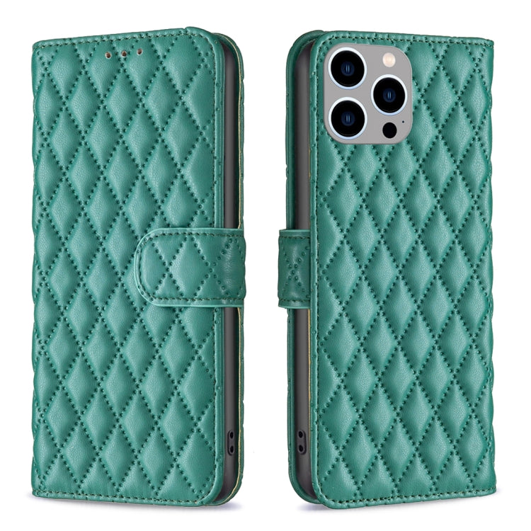 Diamond Lattice Wallet Flip Leather Phone Case