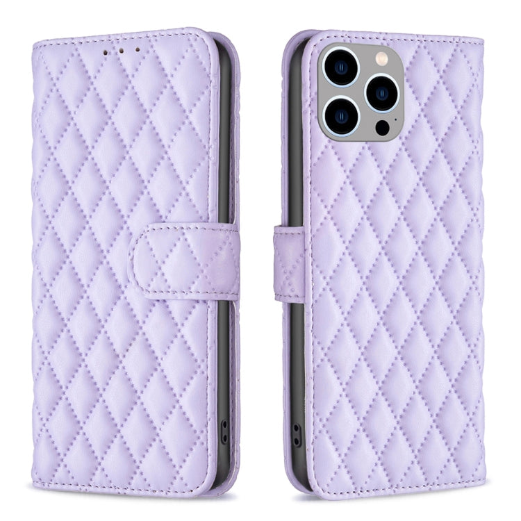 Diamond Lattice Wallet Flip Leather Phone Case