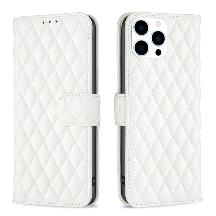 Diamond Lattice Wallet Flip Leather Phone Case