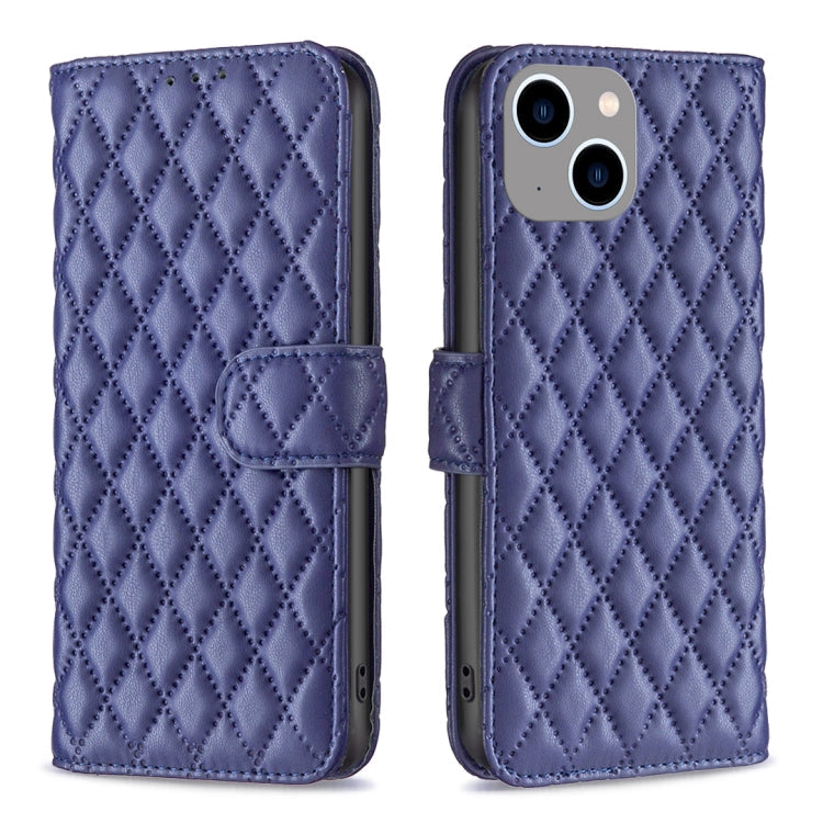 Diamond Lattice Wallet Flip Leather Phone Case