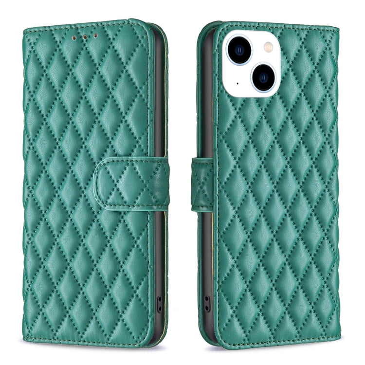 Diamond Lattice Wallet Flip Leather Phone Case