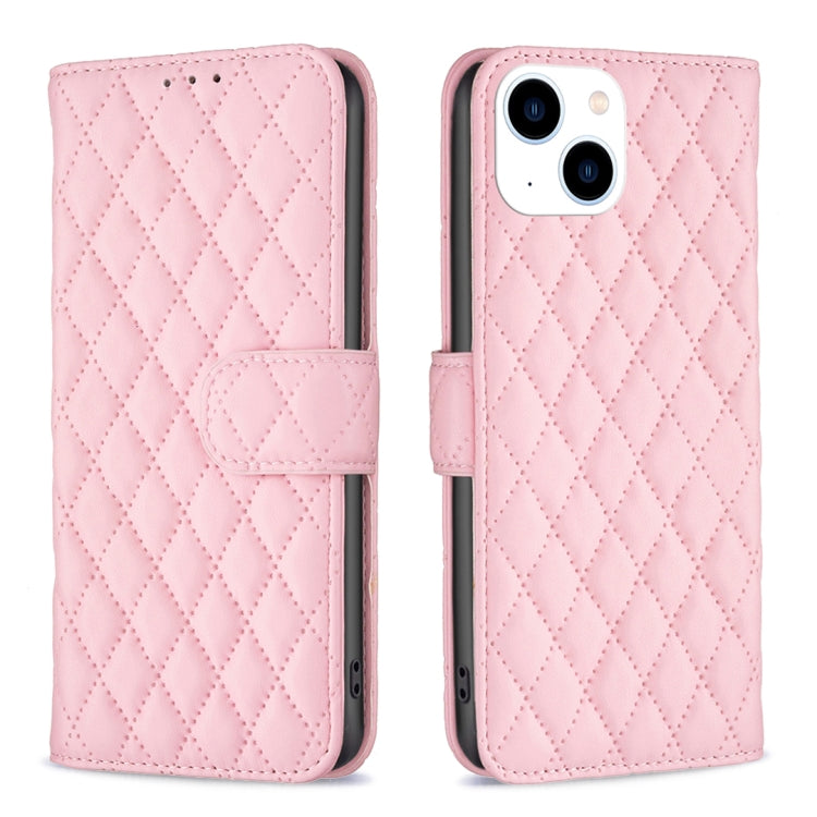Diamond Lattice Wallet Flip Leather Phone Case