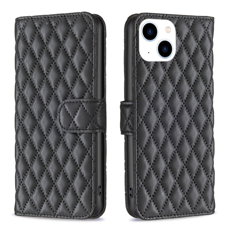 Diamond Lattice Wallet Flip Leather Phone Case
