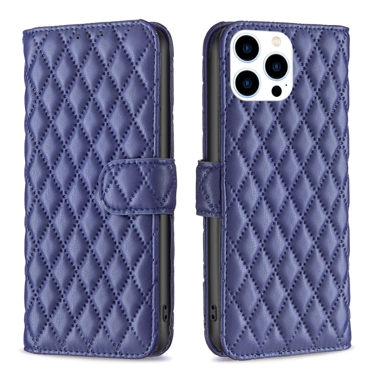 Diamond Lattice Wallet Flip Leather Phone Case