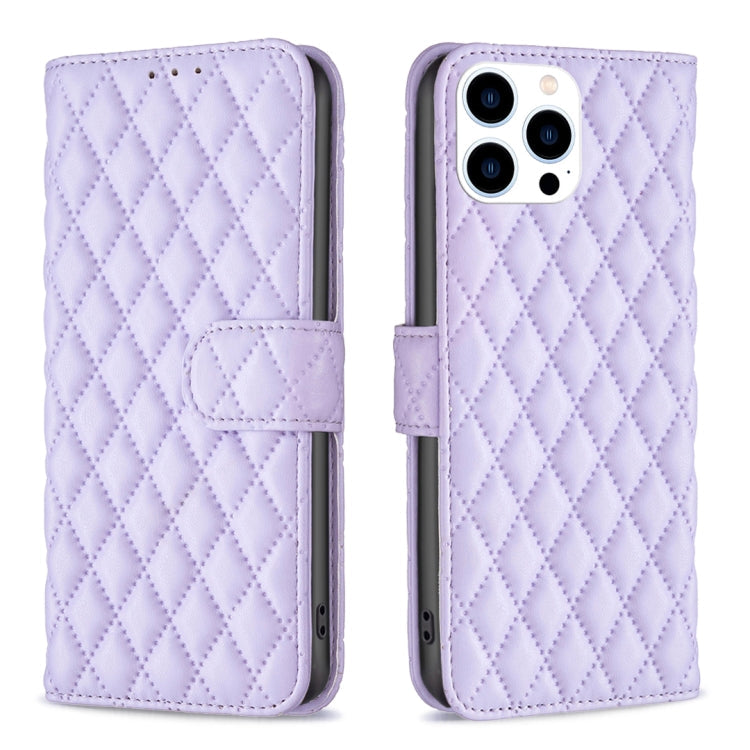 Diamond Lattice Wallet Flip Leather Phone Case