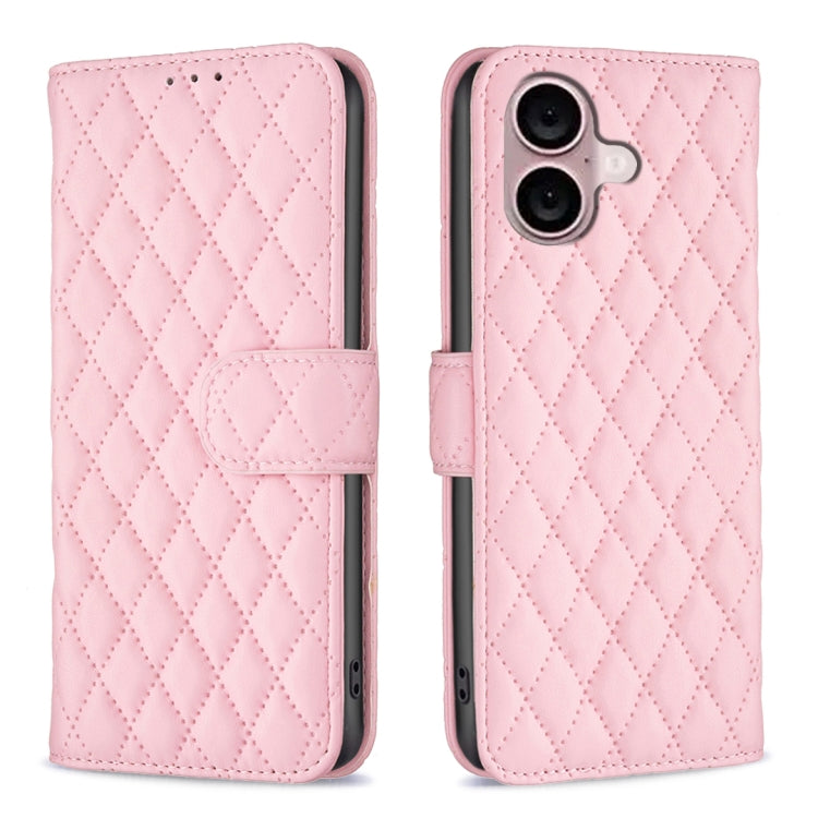 Diamond Lattice Wallet Flip Leather Phone Case