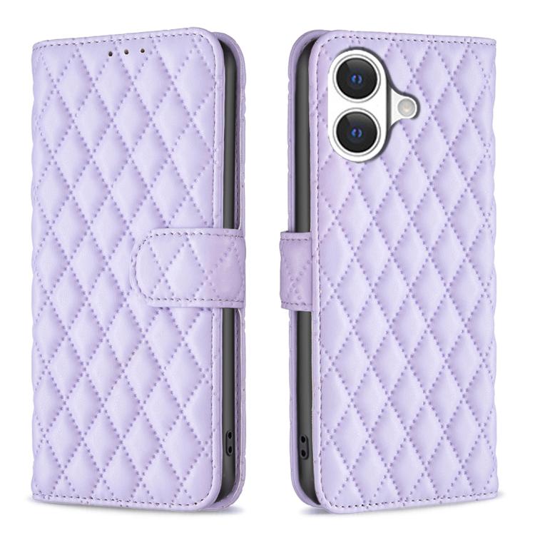 Diamond Lattice Wallet Flip Leather Phone Case