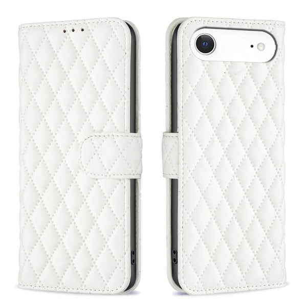Diamond Lattice Wallet Flip Leather Phone Case