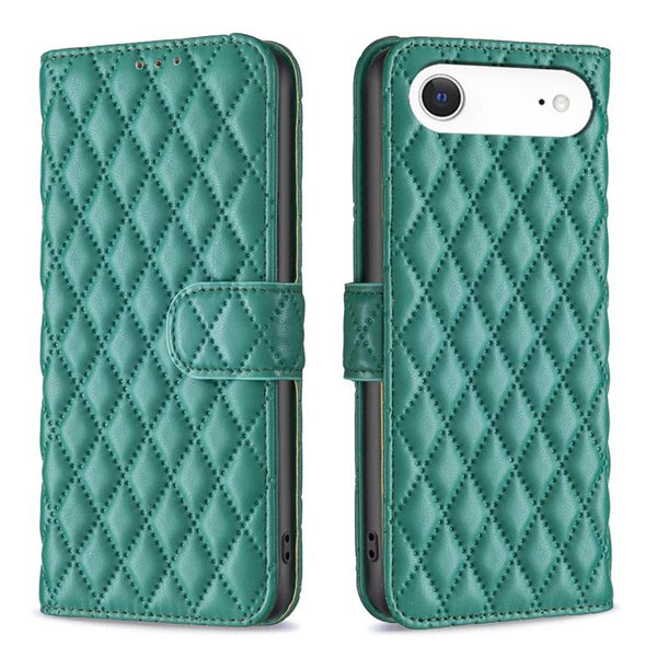 Diamond Lattice Wallet Flip Leather Phone Case