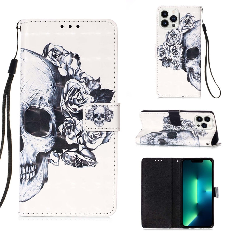 3D Painting Horizontal Flip Leather Phone Case